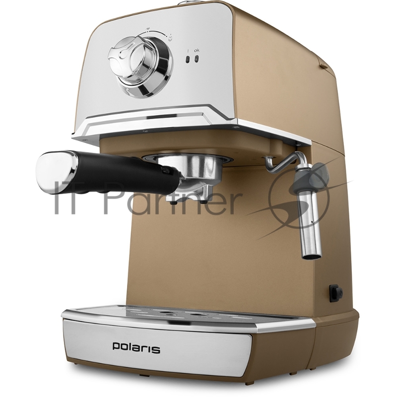 Кофеварка рожковая Polaris PCM 1529E Adore Crema 800Вт шампань