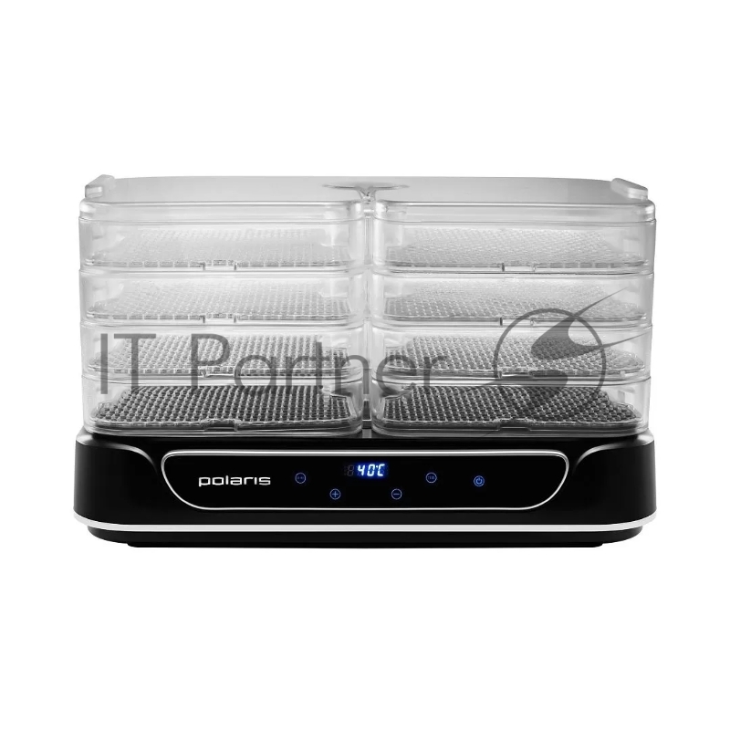 Сушка для фруктов и овощей Polaris PFD 1206V 6под. 550Вт черный