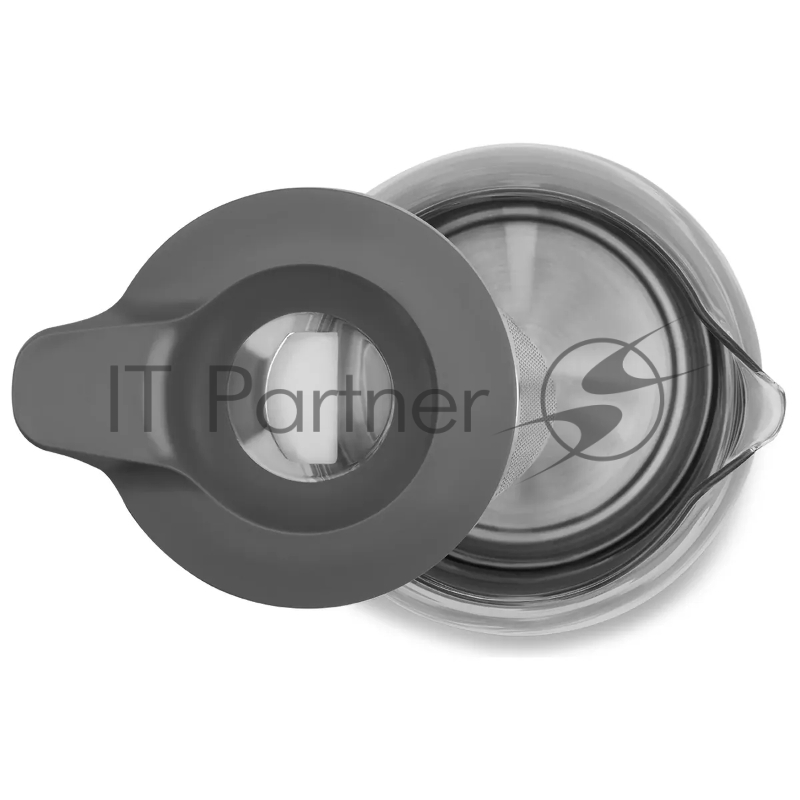 Чайник электрический Polaris PWK 1563CGL 1.5л. 2200Вт графит/прозрачный (корпус: двойные стенки)