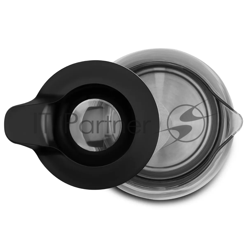 Чайник электрический Polaris PWK 1563CGL 1.5л. 2200Вт черный/прозрачный (корпус: пластик)