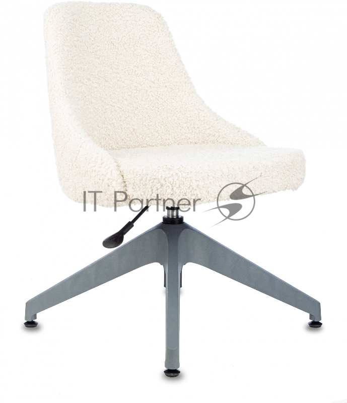 Кресло Бюрократ CH-340GLZ молочный экомех крестов.4-луч. пластик пластик серый