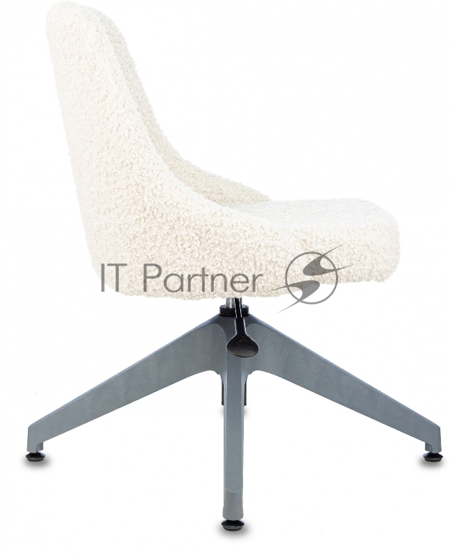 Кресло Бюрократ CH-340GLZ молочный экомех крестов.4-луч. пластик пластик серый