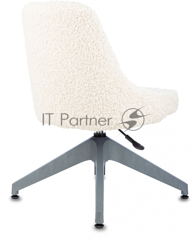 Кресло Бюрократ CH-340GLZ молочный экомех крестов.4-луч. пластик пластик серый