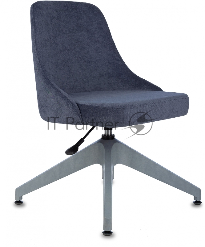 Кресло Бюрократ CH-340GLZ синий Light-27 крестов.4-луч. пластик пластик серый