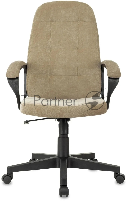 Кресло руководителя Бюрократ CH 002 Fabric песочный Light-21 крестов. пластик