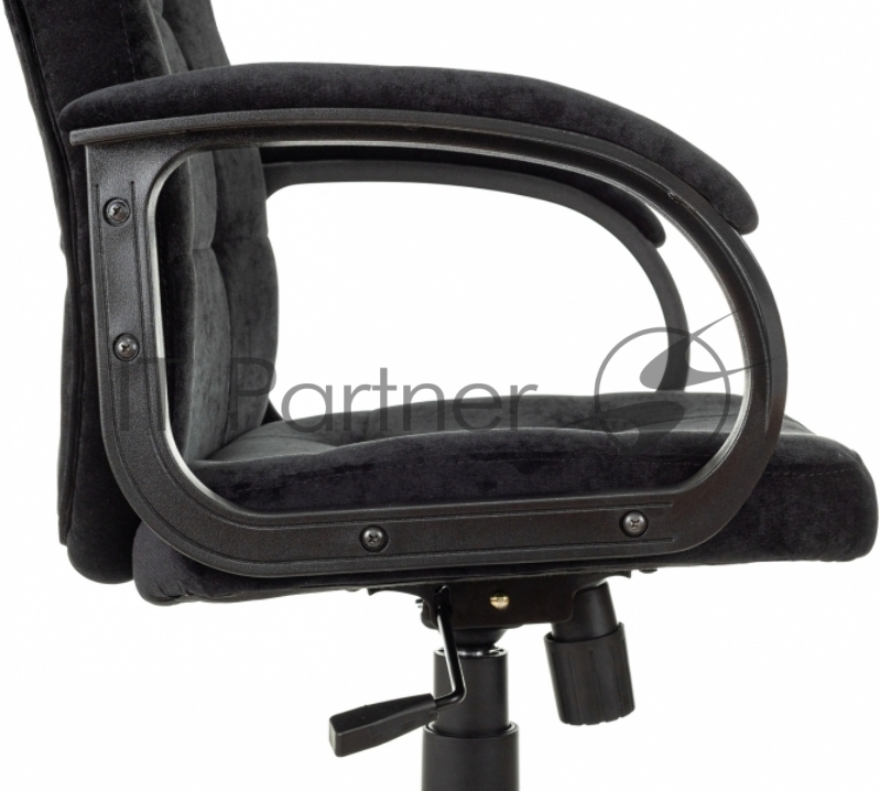 Кресло руководителя Бюрократ CH 002 Fabric черный Light-20 крестов. пластик