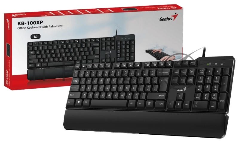 Клавиатура Genius keyboard KB-100XP, RU, USB, Black