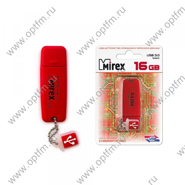 16GB USB 3.0 Flash Drive Mirex CHROMATIC красный (FM3СHR16)