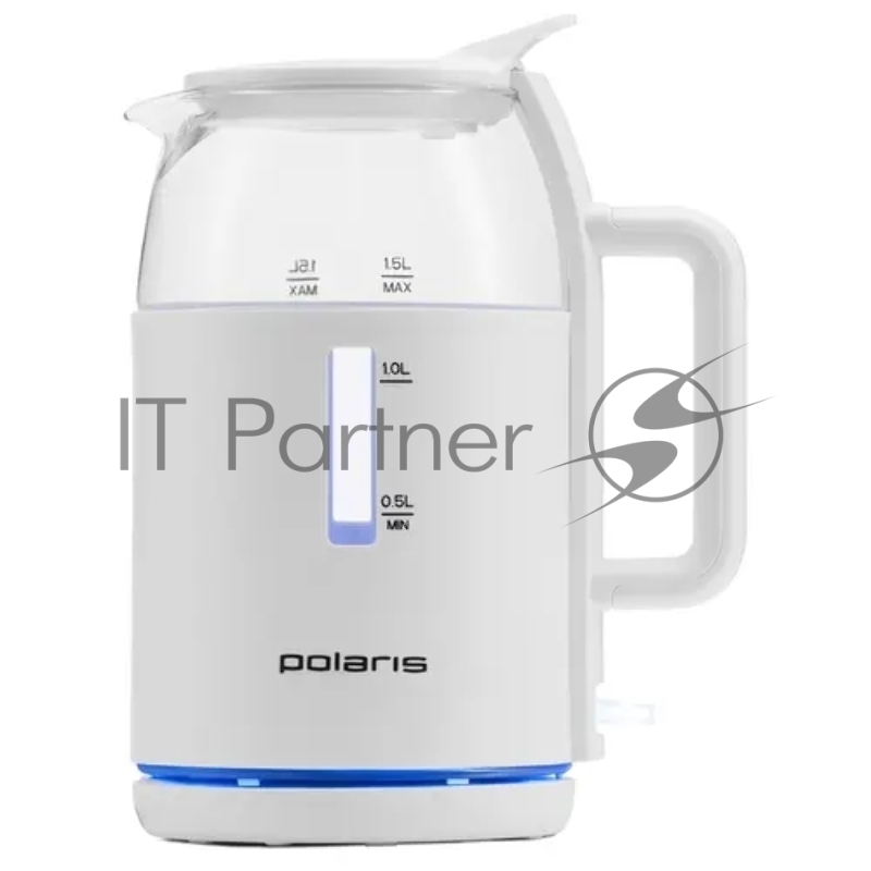 Чайник POLARIS PWK1545CGL Water Way Pro, пластик/стекло Графитовый