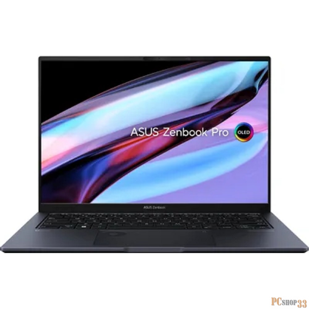 Ноутбук Asus Zenbook 14X OLED UX6404VI-P1126X Core i9 13900H 32Gb SSD2Tb NVIDIA GeForce RTX4070 8Gb 14.5 OLED Touch 2.8K (2880x1800) Windows 11 Professional black WiFi BT Cam Bag (90NB0Z81-M00570)