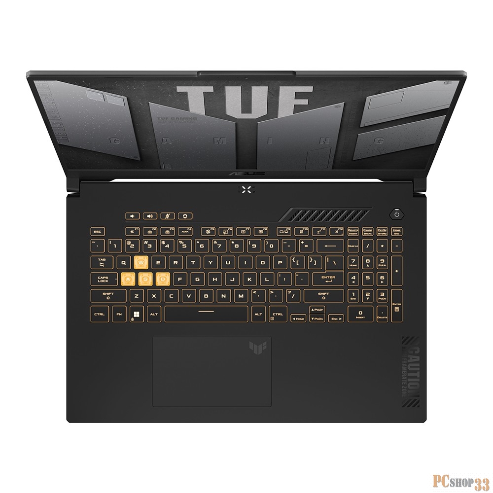 Ноутбук Asus TUF Gaming FX707ZC4-HX056 Core i7 12700H 16Gb SSD1Tb NVIDIA GeForce RTX 3050 4Gb 17.3 IPS FHD (1920x1080) noOS grey WiFi BT Cam (90NR0GX1-M003H0)