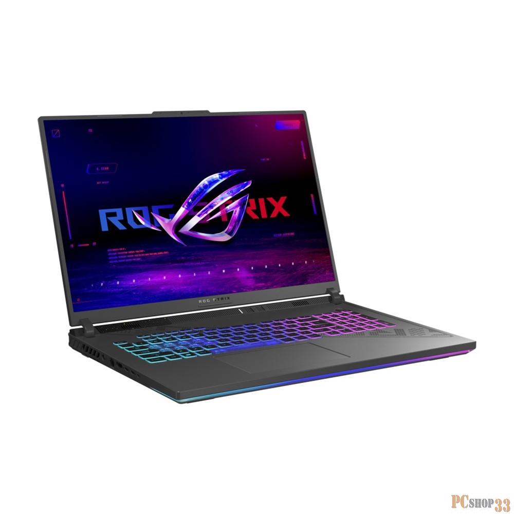Ноутбук Asus ROG Strix G18 G814JI-N6157 Core i7 13650HX 16Gb SSD1Tb NVIDIA GeForce RTX4070 8Gb 18 IPS WQXGA (2560x1600) noOS grey WiFi BT Cam (90NR0D01-M00960)