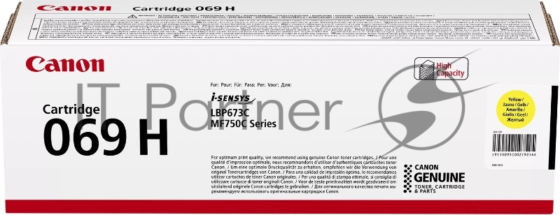 Картридж лазерный Canon 069HY 5095C002/004 желтый (6000стр.) для Canon MF752Cdw