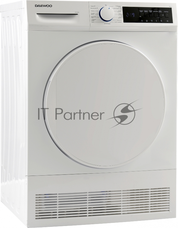 Сушильная машина Daewoo T8CT2W9RU кл.энер.:B макс.загр.:8кг белый