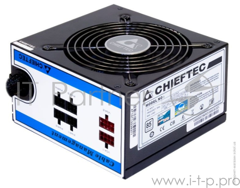 Блок питания 750Вт Chieftec A80 CTG-750C ATX12V V2.3 (24+4/8+8+6/8pin, вентилятор d120мм) + кабель питания EURO (1.5м)