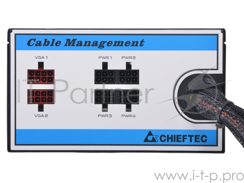 Блок питания 750Вт Chieftec A80 CTG-750C ATX12V V2.3 (24+4/8+8+6/8pin, вентилятор d120мм) + кабель питания EURO (1.5м)