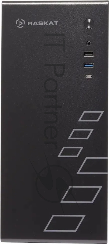 Компьютер Raskat Standart 300 (Intel Core i3 12100, RAM 16Gb, SSD 480Gb, no OS, kb+ms, black)