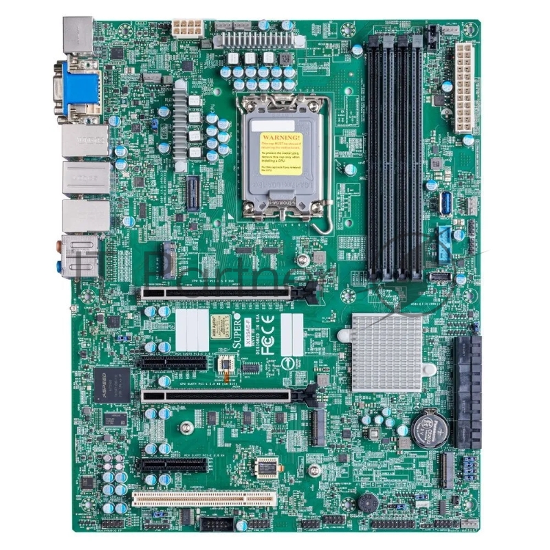 Supermicro Motherboard MBD-X13SAE-F-B W680 LGA1700 No Memory 12th Generation Intel® Core™ i3/i5/i7/i9 Processors, Single Socket LGA-1700 supported, CPU TDP supports Up to 125W TDP Intel® W680 2 PCI-E 5.0 x16 slots (16/NA or 8/8)2 PCI-E 3.0 x4 1 - 5V