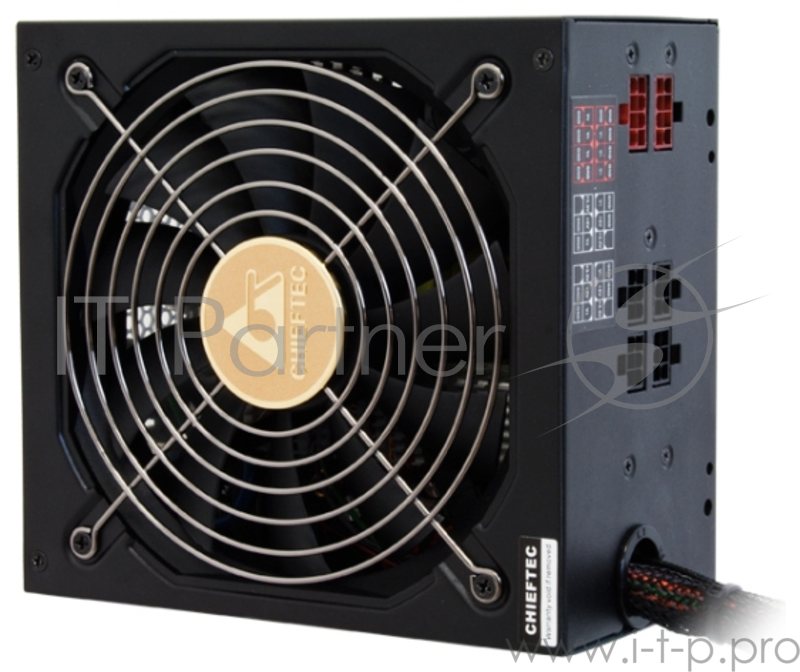 Блок питания 650Вт Chieftec A-135 APS-650CB ATX12V V2.3 (24+4/8+6/8pin, вентилятор d140мм) + кабель питания EURO (1.5м)