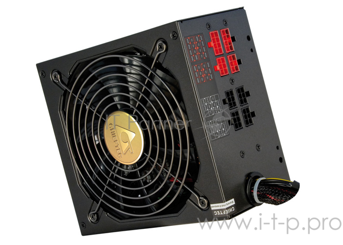 Блок питания 650Вт Chieftec A-135 APS-650CB ATX12V V2.3 (24+4/8+6/8pin, вентилятор d140мм) + кабель питания EURO (1.5м)