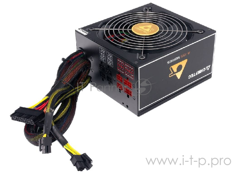 Блок питания 650Вт Chieftec A-135 APS-650CB ATX12V V2.3 (24+4/8+6/8pin, вентилятор d140мм) + кабель питания EURO (1.5м)