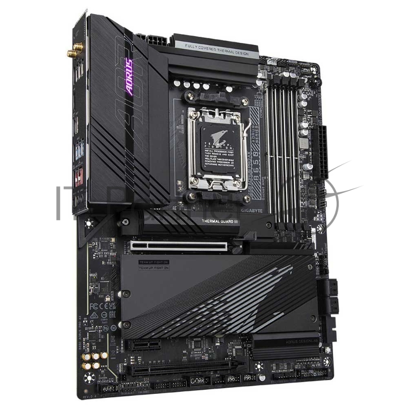 Материнская плата Gigabyte B650 AORUS PRO AX, Socket AM5, AMD B650, 4xDDR5-5200, HDMI, 2xPCI-Ex16, 1xPCI-Ex1, 4xSATA3(RAID 0/1/10), 3xM.2, 8 Ch Audio, 2.5GLan, WiFi, (4+4)xUSB2.0, (7+2)xUSB3.2, (1+1)xUSB3.2 Type-C™, ATX, RTL {}