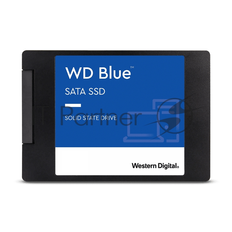 Твердотельный накопитель 2.5 2TB WD Blue Client SSD WDS200T3B0A SATA 6Gb/s, 560/530, IOPS 95/84K, MTBF 1,75M, 3D NAND TLC, 500TBW, Retail (856315)