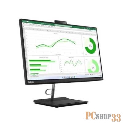 Моноблок Lenovo ThinkCentre NEO 30a All-In-One 23,8 FHD (1920x1080) i5-1240P, 8GB DDR4 3200, 256GB SSD M.2, Intel UHD, WiFi, BT, HD Cam, DVDRW, USB KB&Mouse, NoOS, Raven Black, 1Y