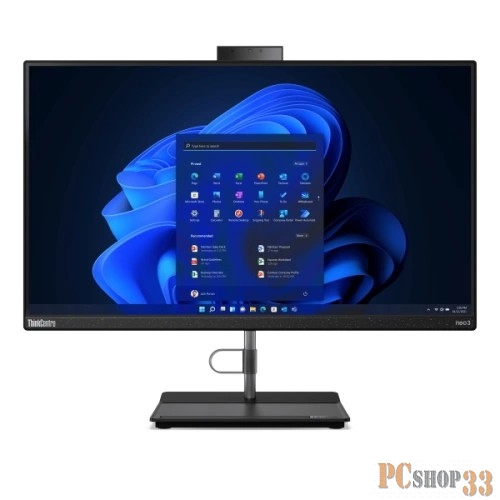 Моноблок Lenovo ThinkCentre NEO 30a All-In-One 27 FHD (1920x1080) i7-1260P, 16GB DDR4 3200, 512GB SSD M.2, Intel UHD, WiFi, BT, 5.0MP Cam, DVDRW, USB KB&Mouse, Windows 11 Pro, Raven Black, 1Y