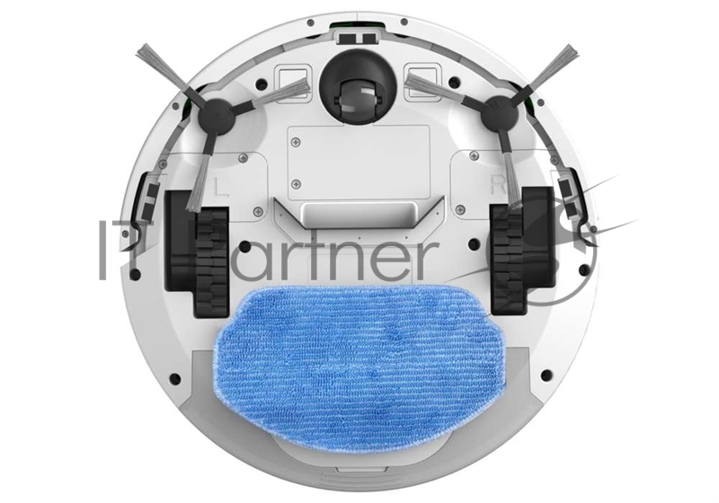 Робот-пылесос Robot vacuum IRBIS Bean 0321, 2600 mAh, 28W, white. Incl.: charging stat, power adapter, remote, AAA batt.2, nozzle cloth for wet, water tank, dust collector, brushes 2, fitler 4, cleaning brush