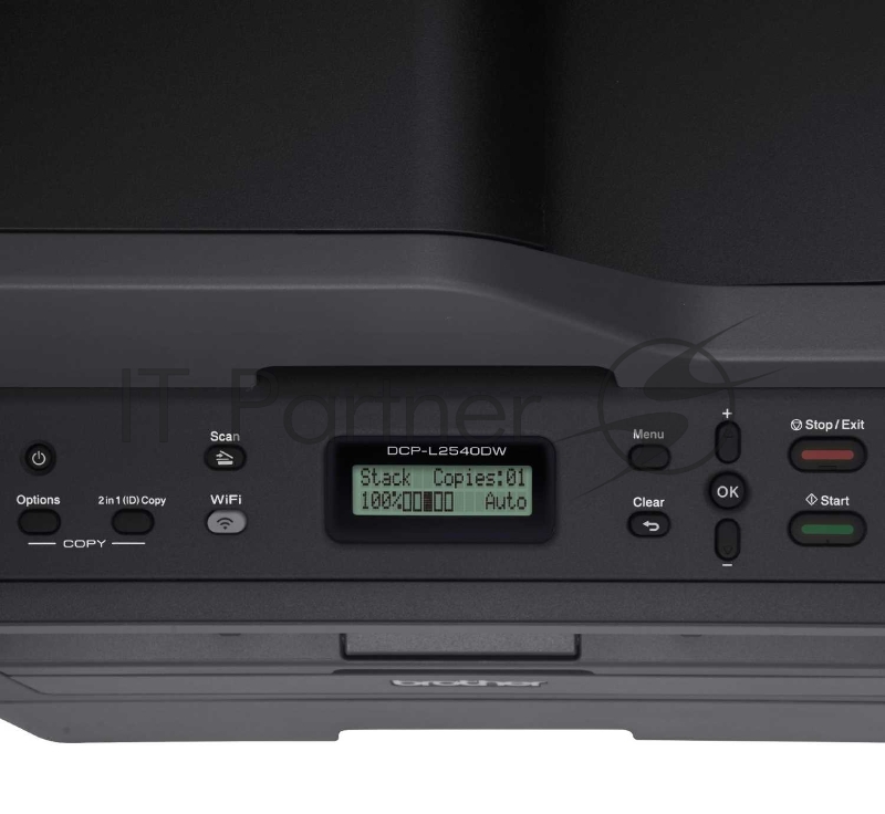 МФУ лазерное Brother DCP-L2540DW, А4, ч/б, 30 стр/мин, Duplex, ADF, 32Мб, 600 x 600 dpi, HQ1200 (2400 x 600 dpi) quality, рм-DR2305, TN2305, TN2355