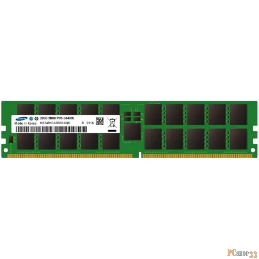 Модуль памяти Samsung DDR5 32GB ECC UDIMM 4800MHz (2Rx8) 1.1V (M324R4GA3BB0-CQK), 1 year, OEM