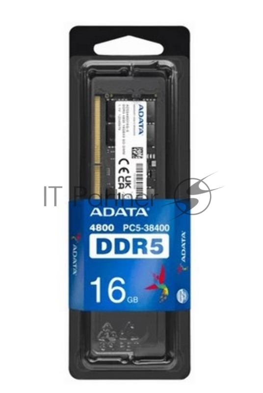 Оперативная память SODIMM ADATA DDR5 16GB 4800 1x16 ГБ (AD5S480016G-S)