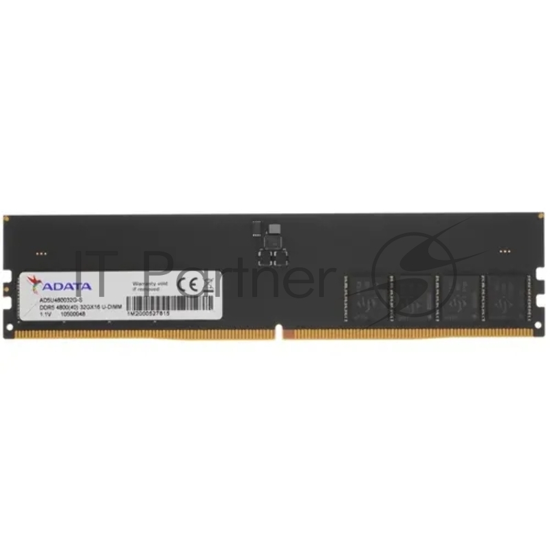 Модуль памяти ADATA DDR5 32GB DDR5-4800 AD5U480032G-S, CL40, 1.1V