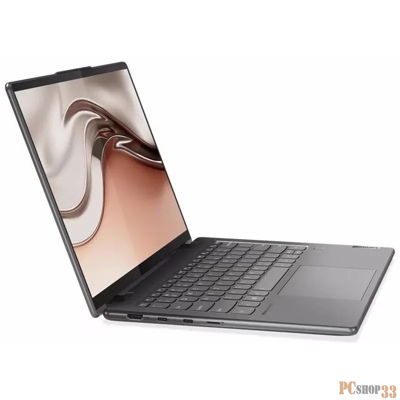 Ноутбук Lenovo Yoga 7 14ARP8 14(1920x1200 OLED)/Touch/AMD Ryzen 5 Pro 7535U(2.9Ghz)/16384Mb/512SSDGb Radeon/Cam/BT/WiFi/71WHr/war 1y/1.49kg/storm grey/Win11Home + 65W, Pen, RU kbd