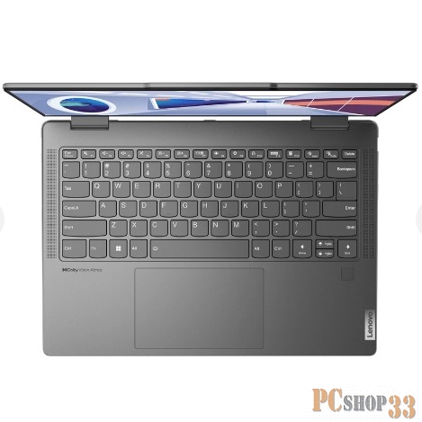 Ноутбук Lenovo Yoga 7 14ARP8 14(2880x1800 OLED)/Touch/AMD Ryzen 7 7735U(2.7Ghz)/16384Mb/1024SSDG Radeon/Cam/BT/WiFi/71WHr/war 1y/1.49kg/storm grey/Win11Home + 65W, Pen, RU kbd
