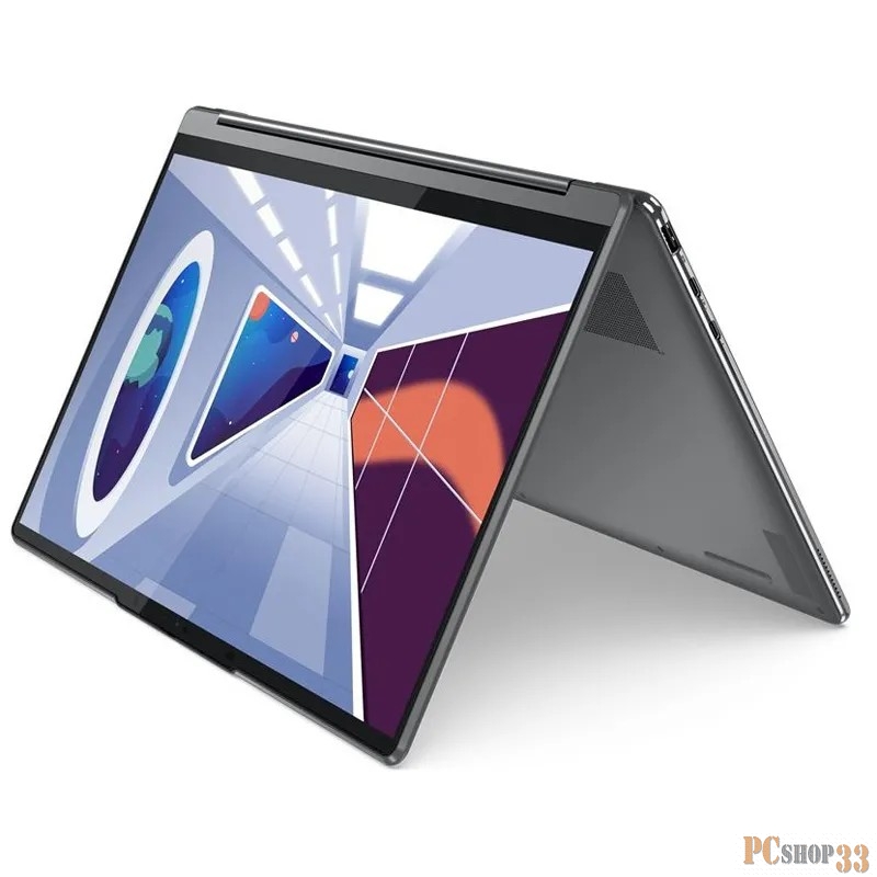 Ноутбук Lenovo Yoga 9 14IRP8 14(2880x1800 OLED)/Touch/Intel Core i7 1360P(2.2Ghz)/16384Mb/512SSDGb Iris Xe Graphics/Cam/BT/WiFi/75WHr/war 1y/1.4kg/storm grey/Win11Home + 65W, Pen, RU kbd