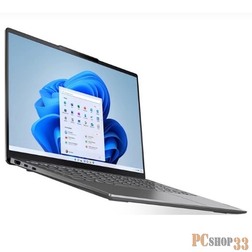 Ноутбук Lenovo Yoga Slim 6 14IAP8 14(2240x1400 IPS)/Intel Core i5 1240P(1.7Ghz)/16384Mb/512SSDGb Iris Xe Graphics/Cam/BT/WiFi/65WHr/war 1y/1.35kg/storm grey/noOS + 65W, RU kbd