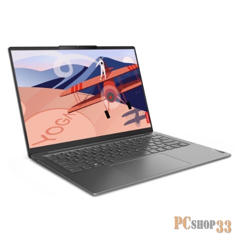 Ноутбук Lenovo Yoga Slim 6 14IAP8 14(2240x1400 IPS)/Intel Core i7 1260P(2.1Ghz)/16384Mb/512SSDGb Iris Xe Graphics/Cam/BT/WiFi/65WHr/war 1y/1.35kg/storm grey/noOS + 65W, RU kbd