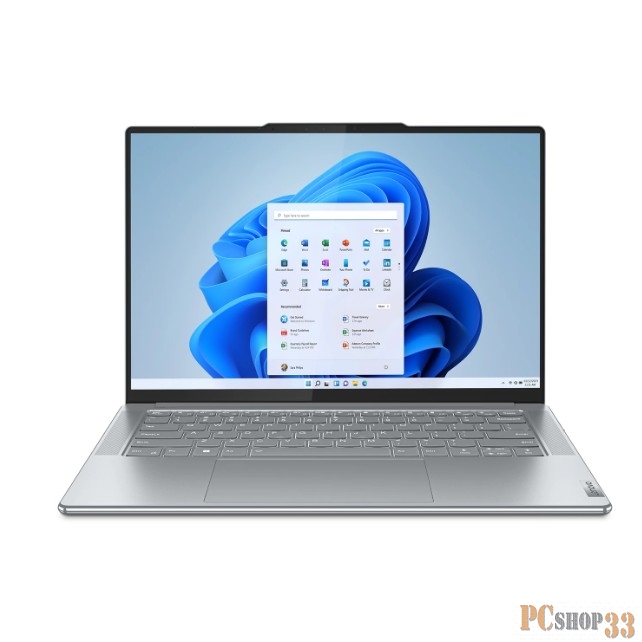 Ноутбук Lenovo Yoga Slim 7 14APU8 14.5(2944x1840 OLED)/AMD Ryzen 7 7840S(3.3Ghz)/16384Mb/1024SSDG Radeon 780M/Cam/BT/WiFi/70WHr/war 1y/1.28kg/misty grey/Win11Home + 65W, RU kbd