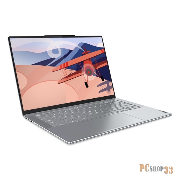 Ноутбук Lenovo Yoga Slim 7 14APU8 14.5(2944x1840 OLED)/AMD Ryzen 7 7840S(3.3Ghz)/16384Mb/1024SSDG Radeon 780M/Cam/BT/WiFi/70WHr/war 1y/1.28kg/misty grey/Win11Home + 65W, RU kbd