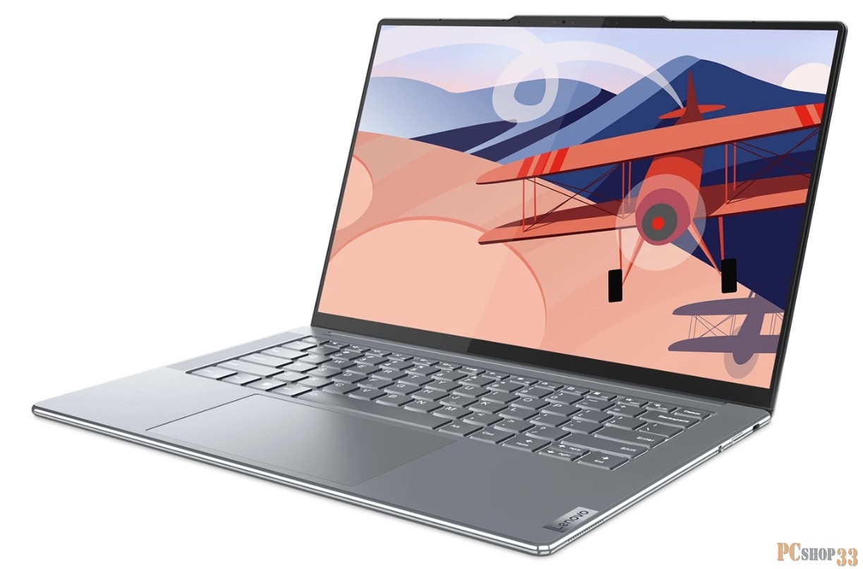 Ноутбук Lenovo Yoga Slim 7 14APU8 14.5(2944x1840 OLED)/AMD Ryzen 7 7840S(3.3Ghz)/16384Mb/1024SSDG Radeon 780M/Cam/BT/WiFi/70WHr/war 1y/1.28kg/misty grey/Win11Home + 65W, RU kbd