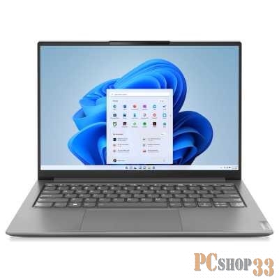 Ноутбук Lenovo Yoga Slim 7 Pro 14IAH7 14(2880x1800 IPS)/Intel Core i7 12700H(2.3Ghz)/16384Mb/1024SSD Iris Xe Graphics/Cam/BT/WiFi/61WHr/war 1y/1.32kg/cloud grey/Win11Home + 100W, RU kbd