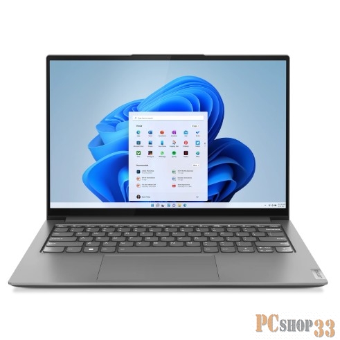 Ноутбук Lenovo Yoga Slim 7 Pro 14IAH7 14(2880x1800 OLED)/Intel Core i7 12700H(2.3Ghz)/16384Mb/512SSDG GeForce MX550(2048Mb)/Cam/BT/WiFi/61WH 1y/1.4kg/storm grey/Win11Home + 100W, RU kbd
