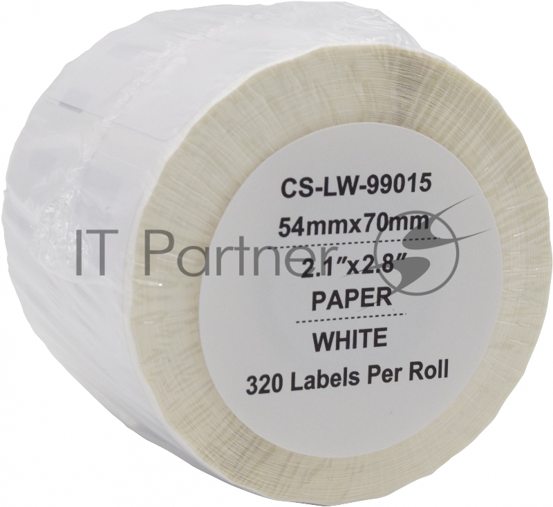 Этикетки Cactus CS-LW-99015 сег.:70x54мм черный белый 320шт/рул Dymo Label Writer 450/4XL