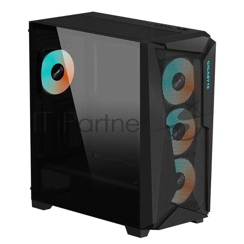 Корпус Gigabyte C301 Glass MidTower, ATX, USB-C x1, USB3.0 x2, Audio I/O, GPU:400mm, Black, TG