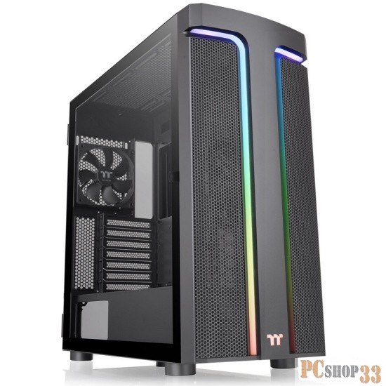 Корпус Thermaltake H590 TG ARGB/Black CA-1X4-00M1WN-00 /Win/SPCC/Tempered Glass*1/Lighting Strip/120mm Standard Fan*2