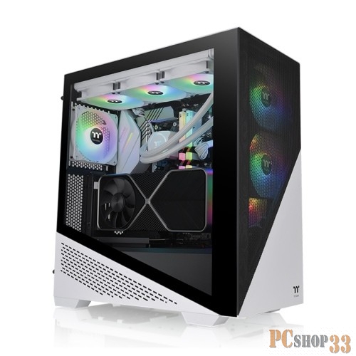 Корпус Thermaltake Divider 370 TG ARGB Snow/White CA-1S4-00M6WN-00 /Win/SPCC/Tempered Glass*1/120mm ARGB PWM Fan*3