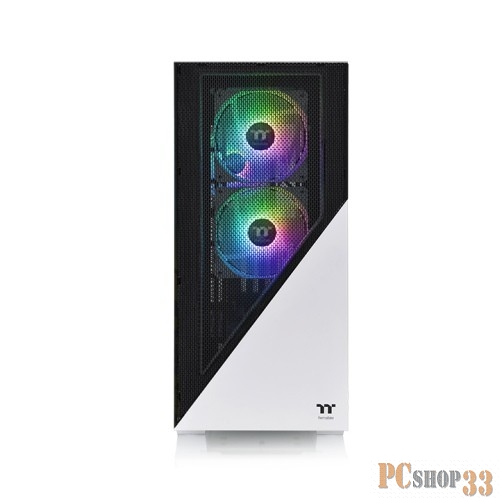Корпус Thermaltake Divider 370 TG ARGB Snow/White CA-1S4-00M6WN-00 /Win/SPCC/Tempered Glass*1/120mm ARGB PWM Fan*3