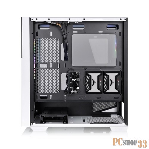 Корпус Thermaltake Divider 370 TG ARGB Snow/White CA-1S4-00M6WN-00 /Win/SPCC/Tempered Glass*1/120mm ARGB PWM Fan*3